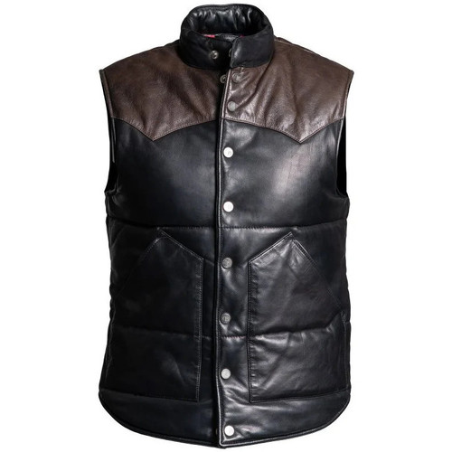 Vêtements Homme Vestes en cuir / synthétiques Master FISHER BLACK/BROWN Noir