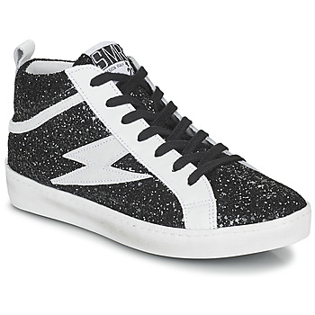 Chaussures Femme Baskets montantes Semerdjian ALFA Noir / Blanc