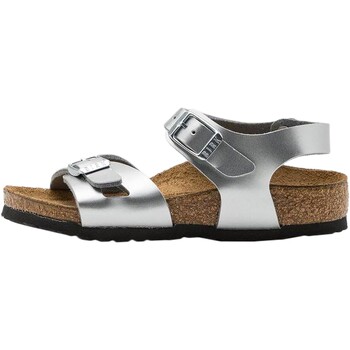 Chaussures Fille Sandales et Nu-pieds Birkenstock Sandales Cuir  Rio Gris