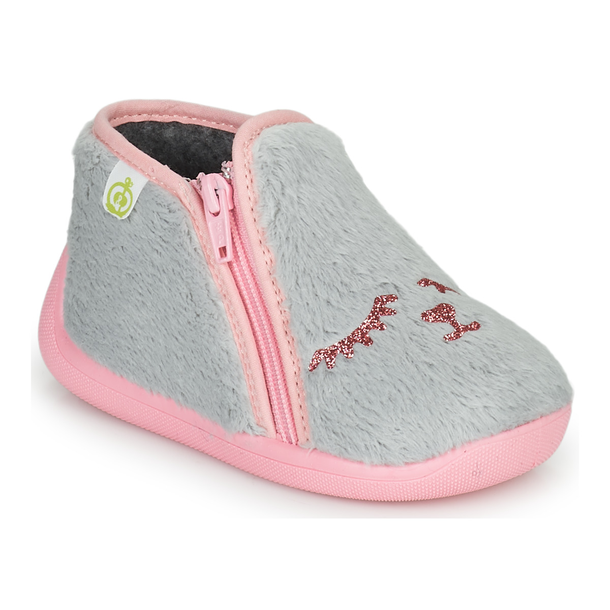 Chaussures Fille Chaussons Citrouille et Compagnie PRADS Gris