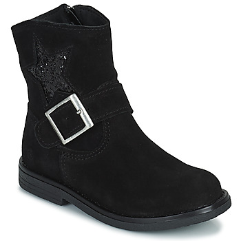 Chaussures Fille Boots Citrouille et Compagnie POUDRE Noir