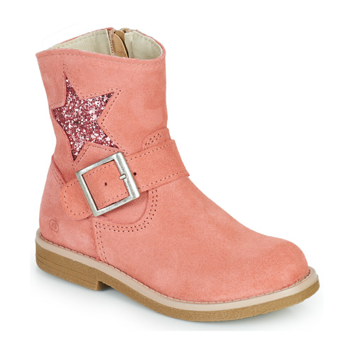 Chaussures Fille Boots Citrouille et Compagnie POUDRE Rose