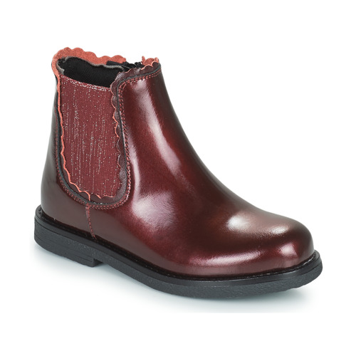 Chaussures Fille Boots Citrouille et Compagnie PRAIRIE Bordeaux