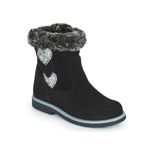 Chaussures Fille Bottes ville Citrouille et Compagnie PARAVA Noir