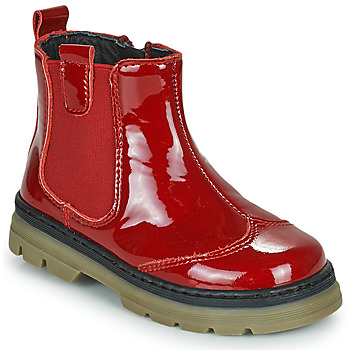 Chaussures Fille Boots Citrouille et Compagnie PATATA Rouge vernis