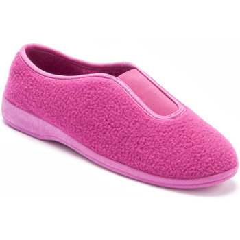 Chaussures Femme Chaussons Pediconfort Ballerines souples en fibre polaire Rose