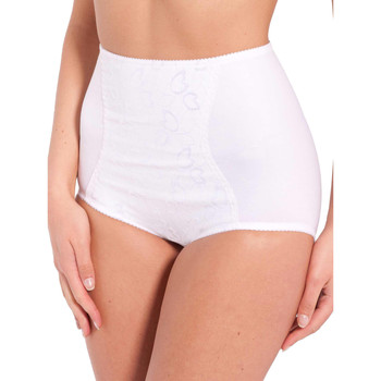 Sous-vêtements Femme Produits gainants Daxon by  - Gaine-culotte à plastron brodé Blanc