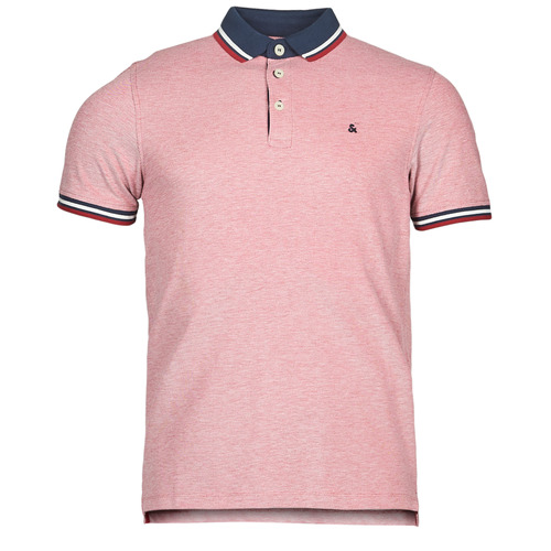 Vêtements Homme Polos manches courtes Jack & Jones JJEPAULOS Rouge