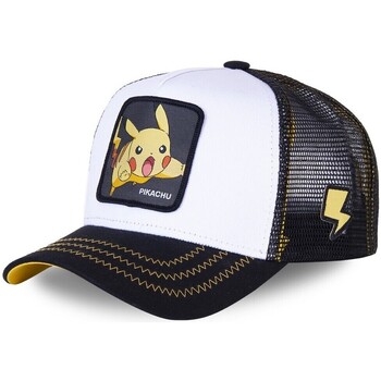 Accessoires textile Casquettes Capslab Casquette  trucker Pokemon Pikachu Blanc Blanc