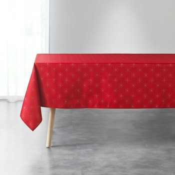 Maison & Déco Nappe Douceur d intérieur ETOILES Rouge et or