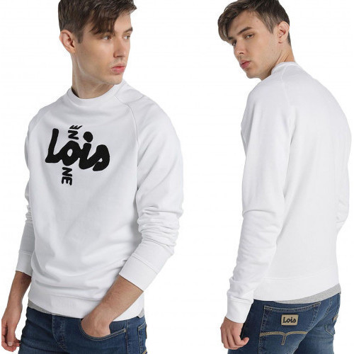 Vêtements Homme Pulls Lois Sweat homme LOIS blanc basic 117675 Blanc