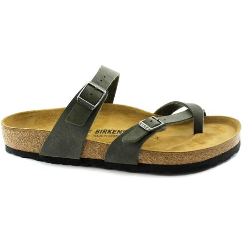 Chaussures Femme Tongs Birkenstock BIR-RRR-1014434-BEG-D Vert