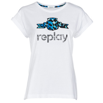 Vêtements Femme T-shirts manches courtes Replay W3525A Blanc