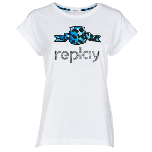 Vêtements Femme T-shirts manches courtes Replay W3525A Blanc