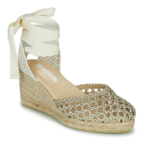 Chaussures Femme Espadrilles JB Martin VISALIA TRESSE DORE