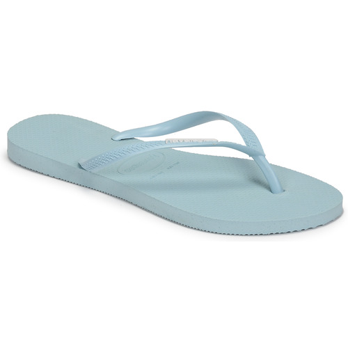 Chaussures Femme Tongs Havaianas SLIM LOGO Bleu