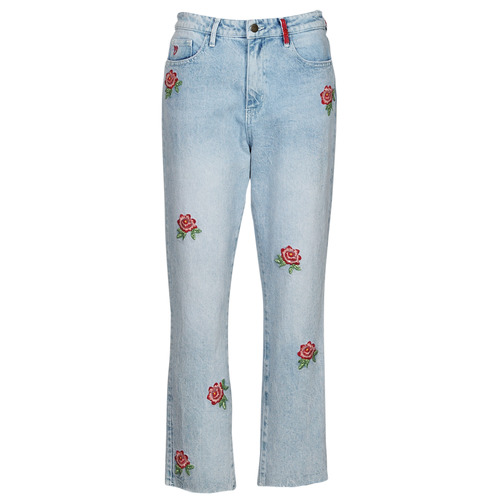 Vêtements Femme Jeans slim Desigual DENIM_MY FLOWER Bleu Clair