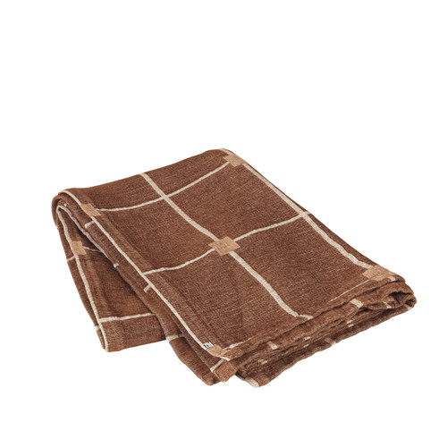 Maison & Déco Plaids / jetés Broste Copenhagen TILA Marron