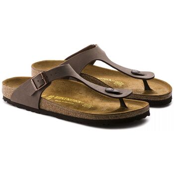 Chaussures Tongs Birkenstock GIZEH BF NUBUCK-043751 MOCCA Marron