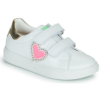 Chaussures Fille Baskets basses Pablosky TOMI Blanc / Rose