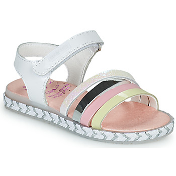 Chaussures Fille Sandales et Nu-pieds Pablosky TOMATE Blanc / Rose