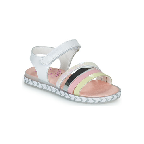 Chaussures Fille Sandales et Nu-pieds Pablosky TOMATE Blanc / Rose