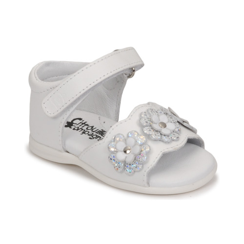 Chaussures Fille Sandales et Nu-pieds Citrouille et Compagnie YOYO BLANC