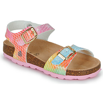 Chaussures Fille Sandales et Nu-pieds Citrouille et Compagnie ARCENCIEL Rose / Multicolore