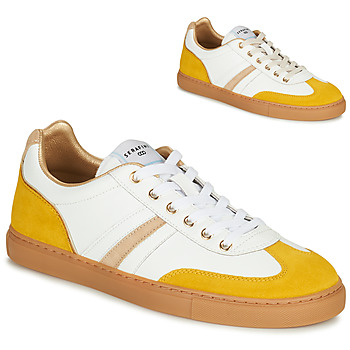 Chaussures Femme Baskets basses Serafini COURT Blanc / Jaune / Beige