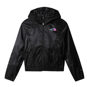 Vêtements Fille Blousons The North Face WINDWALL HOODIE Noir