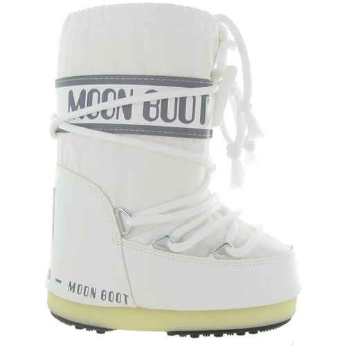 Chaussures Enfant Bottes de neige Moon Boot NYLON KIDS MINI Blanc