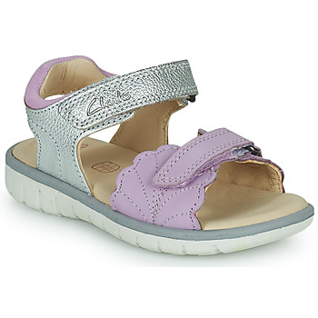 Chaussures Fille Sandales et Nu-pieds Clarks ROAM WING K. Argent / Violet