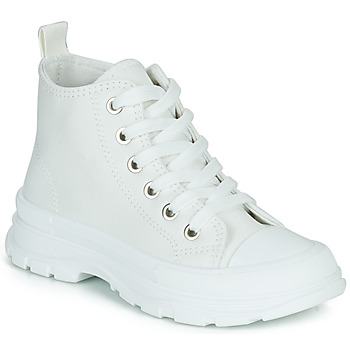 Chaussures Fille Baskets montantes Citrouille et Compagnie MODETTE Blanc