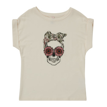 Vêtements Fille T-shirts manches courtes Only KONSNI SKULL Blanc