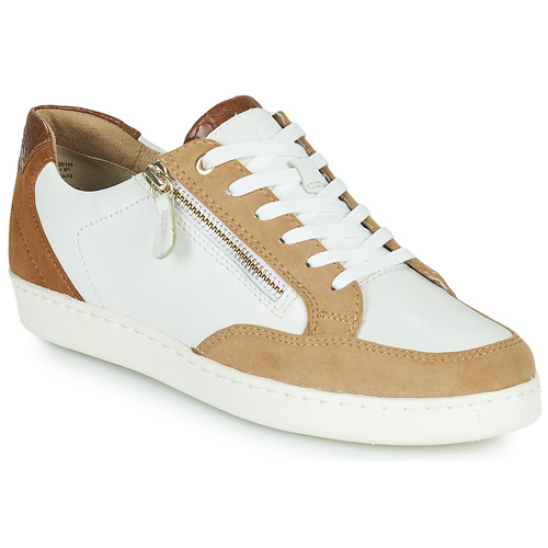 Chaussures Femme Baskets basses Tamaris NADIA Blanc / Marron