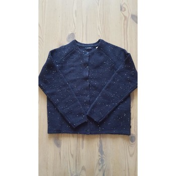 Vêtements Fille Gilets / Cardigans Okaïdi Gilet bleu marine avec sequins (neuf) Marine