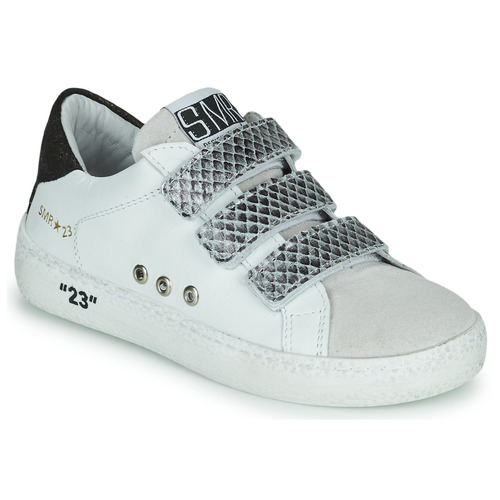 Chaussures Fille Baskets basses Semerdjian VIP Blanc / Argenté