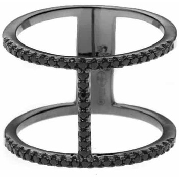 Montres & Bijoux Femme Bijoux Orusbijoux Bague Argent Motif évasion Noir Noir