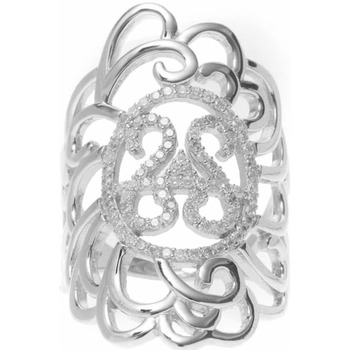 Montres & Bijoux Femme Bijoux Orusbijoux Bague Argent Rhodié Arabesque Orus Sertie Argenté