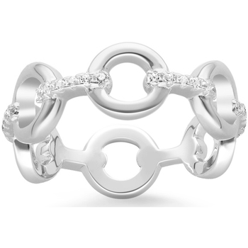 Montres & Bijoux Femme Bijoux Orusbijoux Bague Argent Elise Zirconium Blanc Argenté