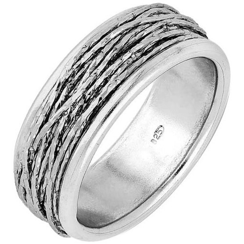 Montres & Bijoux Femme Bijoux Orusbijoux Bague Argent Fil Scintillant Argenté