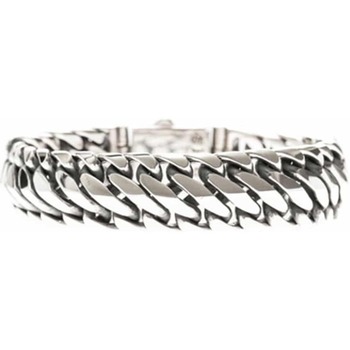 Montres & Bijoux Homme Bracelets Orusbijoux Bracelet Homme Reptile Argent Argenté