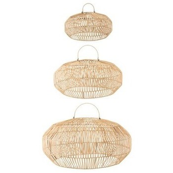 Maison & Déco Abats jours et pieds de lampe J-line TIPHAINE X3 Beige