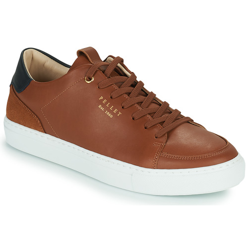 Chaussures Homme Baskets basses Pellet SIMON VEAU MARRON