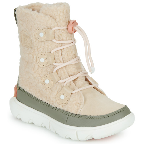 Chaussures Fille Bottes de neige Sorel YOUTH SOREL EXPLORER COZY Beige