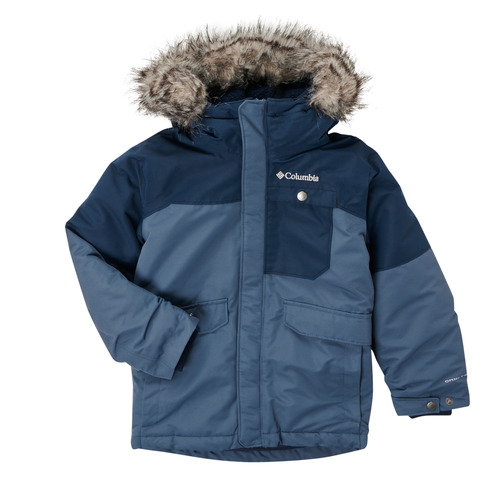 Vêtements Garçon Parkas Columbia NORDIC STRIDER JACKET Bleu