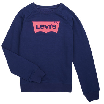 Vêtements Fille Sweats Levi's LOGO CREW Marine