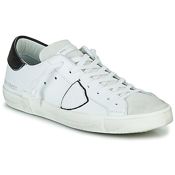 Chaussures Homme Baskets basses Philippe Model PARISX LOW MAN Blanc / Noir