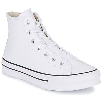 Chaussures Fille Baskets montantes Converse Chuck Taylor All Star Eva Lift Leather Foundation Hi Blanc