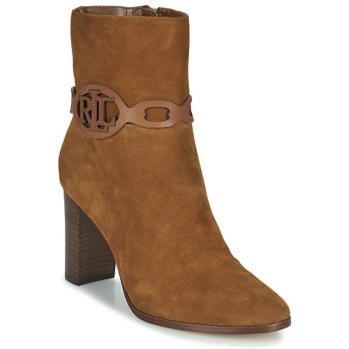 Chaussures Femme Bottines Lauren Ralph Lauren ABIGAEL Cognac